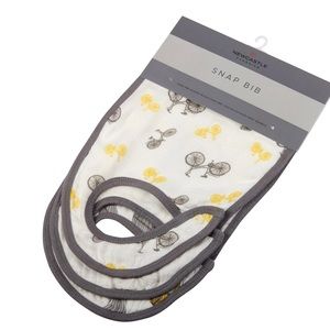 3-pack of soft as silk, Newcastle Classics - 100% Bamboo Snap Bibs!